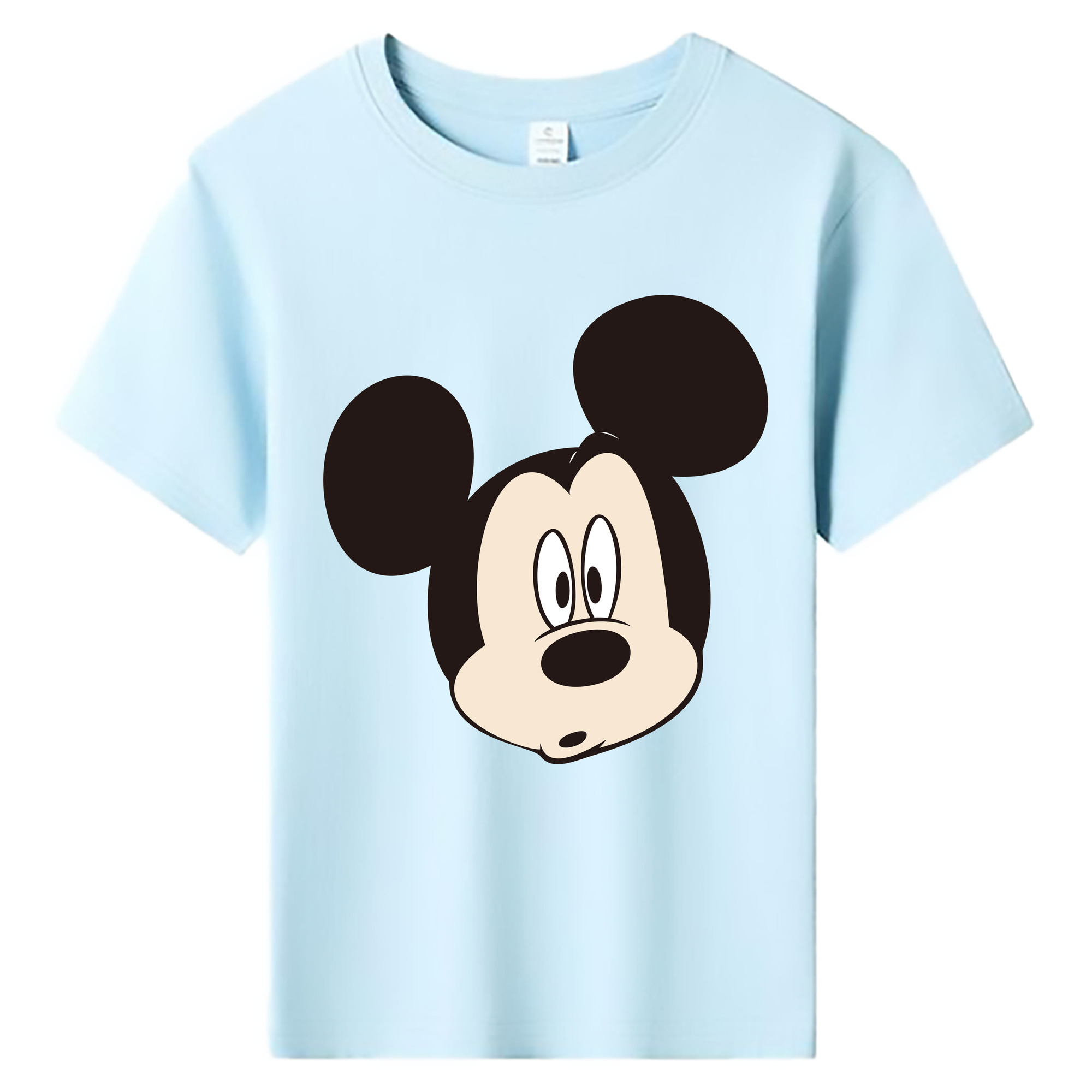 ミッキーマウス Mickey Mouse 綿100％キッズTシャツ（フロントプリント）